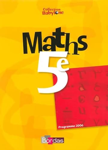 Stock image for Maths 5e for sale by Ammareal