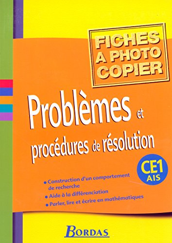9782047321515: Problmes et procdures de rsolution CE1: Fiches  photocopier