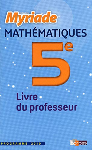 Stock image for Myriade 5e o Livre du professeur for sale by Ammareal