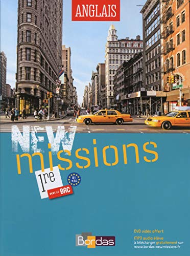 9782047332139: New Missions Anglais 1re 2015 Manuel de l'lve avec DVD vido