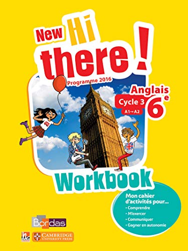 Stock image for Anglais 6e A1-A2 New hi there! : Workbook for sale by Revaluation Books