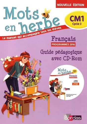 Stock image for Mots en herbe Franais CM1 2017 Livre du Matre avec CD-Rom for sale by Ammareal