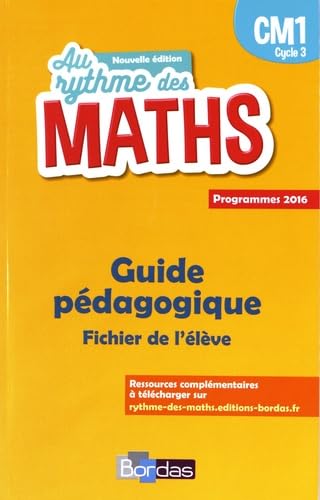 Stock image for Au rythme des maths CM1 : Guide pdagogique du fichier de l'lve for sale by medimops