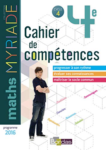 9782047335710: Myriade - Cahier de comptences - Mathmatiques 4e - Edition 2018