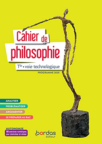 Stock image for Cahier de philosophie Tle - Voie technologique 2021 for sale by Ammareal