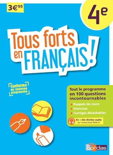 Imagen de archivo de Tous forts en Franais 4e - Nouveau programme 2016 Nicolas, Franoise et Vayssires, Frdrique a la venta por BIBLIO-NET