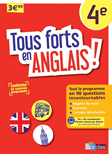 Stock image for Tous forts en Anglais 4e - Nouveau programme 2016 Azoulay, Catherine et Vayssires, Frdrique for sale by BIBLIO-NET