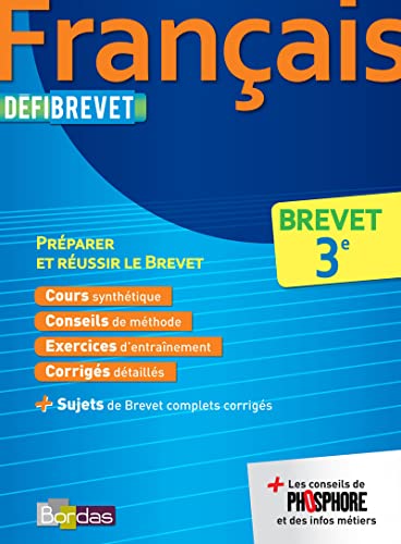 Imagen de archivo de Dfibrevet Franais Brevet 3e a la venta por Ammareal