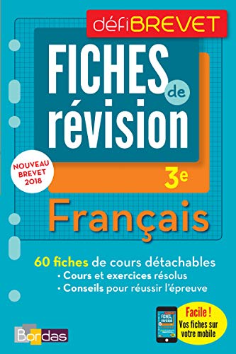 Beispielbild fr Defibrevet - fiches de rvision - franais 3e zum Verkauf von medimops