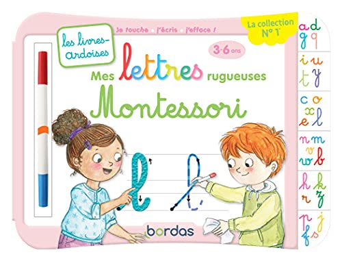 Beispielbild fr Les livres-ardoises - Mes lettres rugueuses Montessori: Avec un feutre effaçable zum Verkauf von WorldofBooks