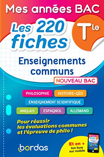 Beispielbild fr Mes annes BAC - Les 200 fiches Enseignements communs Terminale Collectif zum Verkauf von BIBLIO-NET