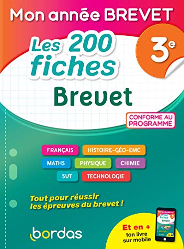 Stock image for Mon Anne Brevet Les 200 fiches le Brevet 3e for sale by Ammareal