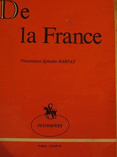 9782050001329: De la France (1980)