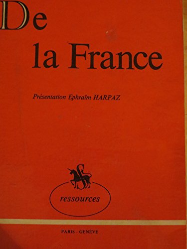 Stock image for De la France (1980) [Paperback] Heine, Henri for sale by LIVREAUTRESORSAS