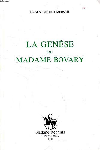 9782051002288: La genese de madame bovary