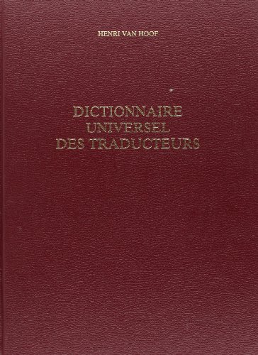 Beispielbild fr Dictionnaire universel des traducteurs zum Verkauf von Gallix