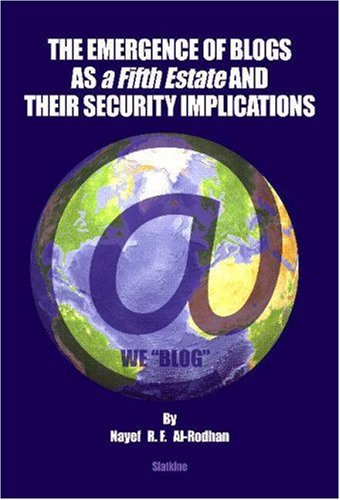 Stock image for Emergence of Blogs as a Fifth State and their Security Implications for sale by PBShop.store US