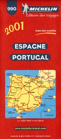 9782060001661: MICHELIN 990 SPANJE PORTUGAL 2001 (Michelin Country Maps)