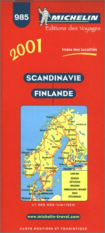 Michelin 2001 Scandinavia, Danmark Norge Sverige, Finland, Suomi/Finland (9782060001784) by [???]