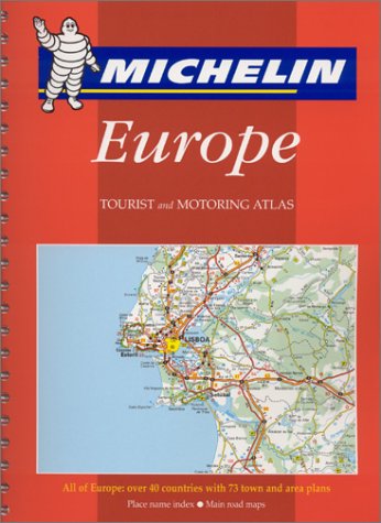 Stock image for Michelin 2001 Tourist and Motoring Atlas Europe (Michelin Tourist and Motoring Atlas : Europe (Spiral, Small Format), 4th ed) for sale by HPB-Ruby