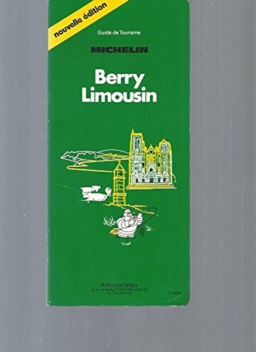 Stock image for Michelin Green Guide: Berry-Limousin for sale by secretdulivre