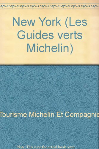 Stock image for New York (Les Guides verts Michelin) for sale by Librairie Th  la page