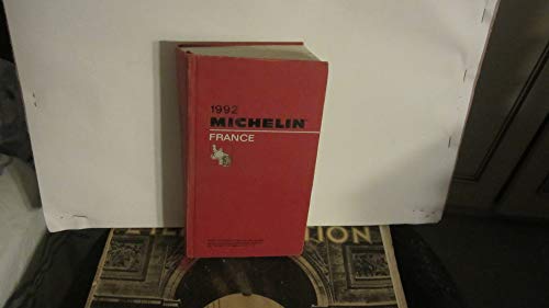 Beispielbild fr France, 1992 (Michelin Red Hotel & Restaurant Guides) zum Verkauf von WorldofBooks