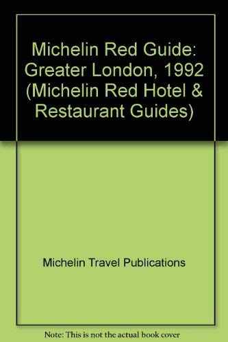 Michelin Red-Greater London (9782060066295) by Michelin Travel Publications