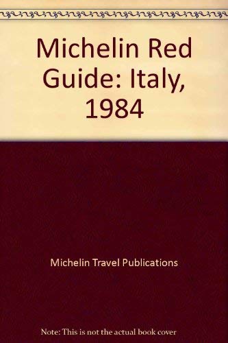 Stock image for Michelin Red-Italia, 1984 for sale by Irish Booksellers