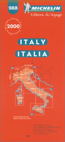 Italy (Michelin Maps) (9782060988238) by Michelin Staff