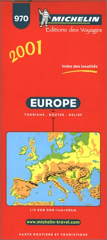 Stock image for Michelin Europe Map No. 970, 12e for sale by Bank of Books