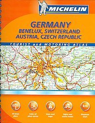 Beispielbild fr Michelin Germany : Benelux Austria, Switzerland, Czech Republic Tourist and Motoring Atlas zum Verkauf von HPB-Red