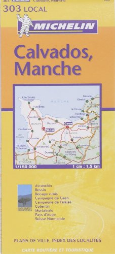 9782061003640: Michelin Calvados, Manche (French Edition)