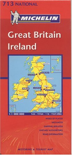 Michelin Great Britain Ireland #713 National (Michelin Maps) (9782061006580) by Guides Touristiques Michelin
