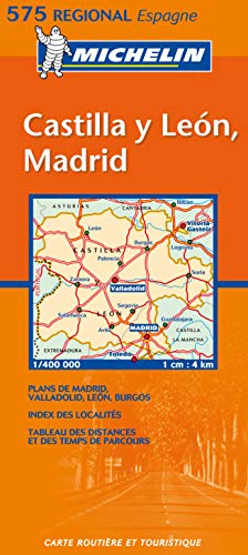 9782061007594: Michelin Map Spain Northwest: Castilla y Leon, Madrid 575 (Maps/Regional (Michelin))