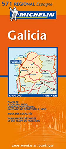 Michelin Map Spain Northwest: Galicia 571 (9782061007693) by Michelin