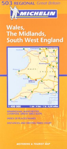 Stock image for Wales, West Country, Midlands: No.503 (Michelin Regional Maps) for sale by WorldofBooks