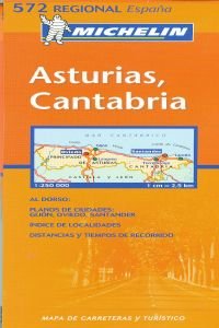 Stock image for Michelin Map 572 Regional Spain Asturias, Cantabria: No. 572 for sale by WorldofBooks