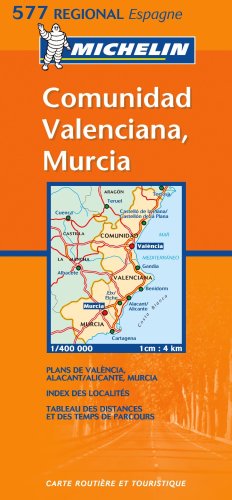 Stock image for Comunidad Valenciana, Murcia: mapa de carreteras y turistico for sale by WorldofBooks