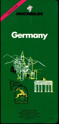 Imagen de archivo de Michelin Green Guide: Germany (Green Tourist Guides) a la venta por SecondSale