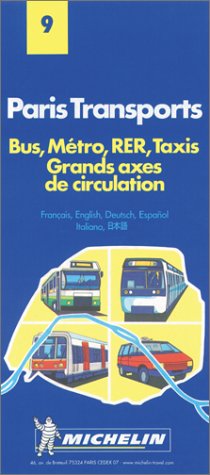 Stock image for Paris Transports, Bus, Metro, Rer, Taxis, Grands Axes de Circulation: Francais = English (Michelin Maps) for sale by medimops