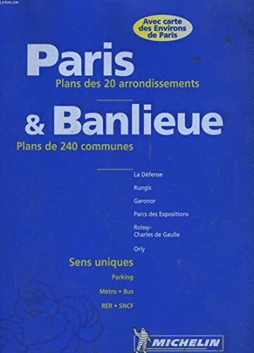 Michelin Paris and Suburbs Atlas No. 25 (Michelin Maps & Atlases) (9782067000254) by Michelin Travel Publications