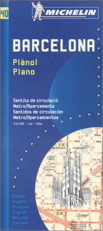 9782067000407: Michelin Barcelona Street Map