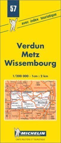 Beispielbild fr Carte routire : Verdun - Metz - Wissembourg, 57, 1/200000 zum Verkauf von Ammareal