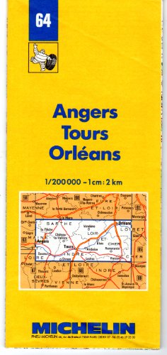 Beispielbild fr Carte routire : Angers - Tours - Orlans, 64, 1/200000 zum Verkauf von medimops