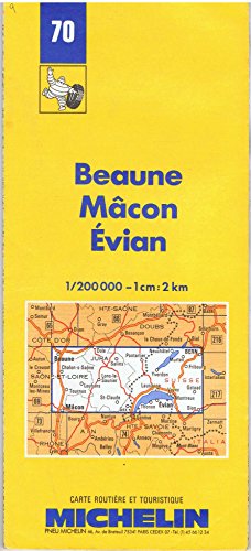 Beispielbild fr Carte routire : Beaune - Mcon - Evian, 70, 1/200000 zum Verkauf von Ammareal