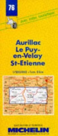 9782067000766: Carte routire : Aurillac - Le Puy - St-Etienne, 76, 1/200000