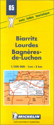 Michelin Biarritz/Lourdes/Bagneres-de-Luchon, France Map No. 85 (Michelin Maps & Atlases) (9782067000858) by Unknown