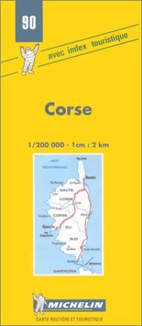 9782067000902: Michelin Corse (Corsica) Map No. 90