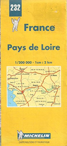 Stock image for Michelin Pays de Loire, France Map No. 232 (Michelin Maps & Atlases) for sale by Ergodebooks